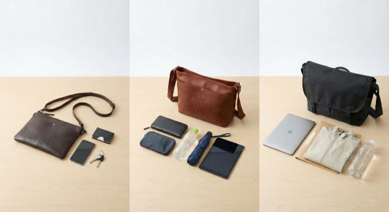 【メンズ】普通～大きめのショルダーバッグ15選 ショルダーバッグのサイズ感とサコッシュとの違い